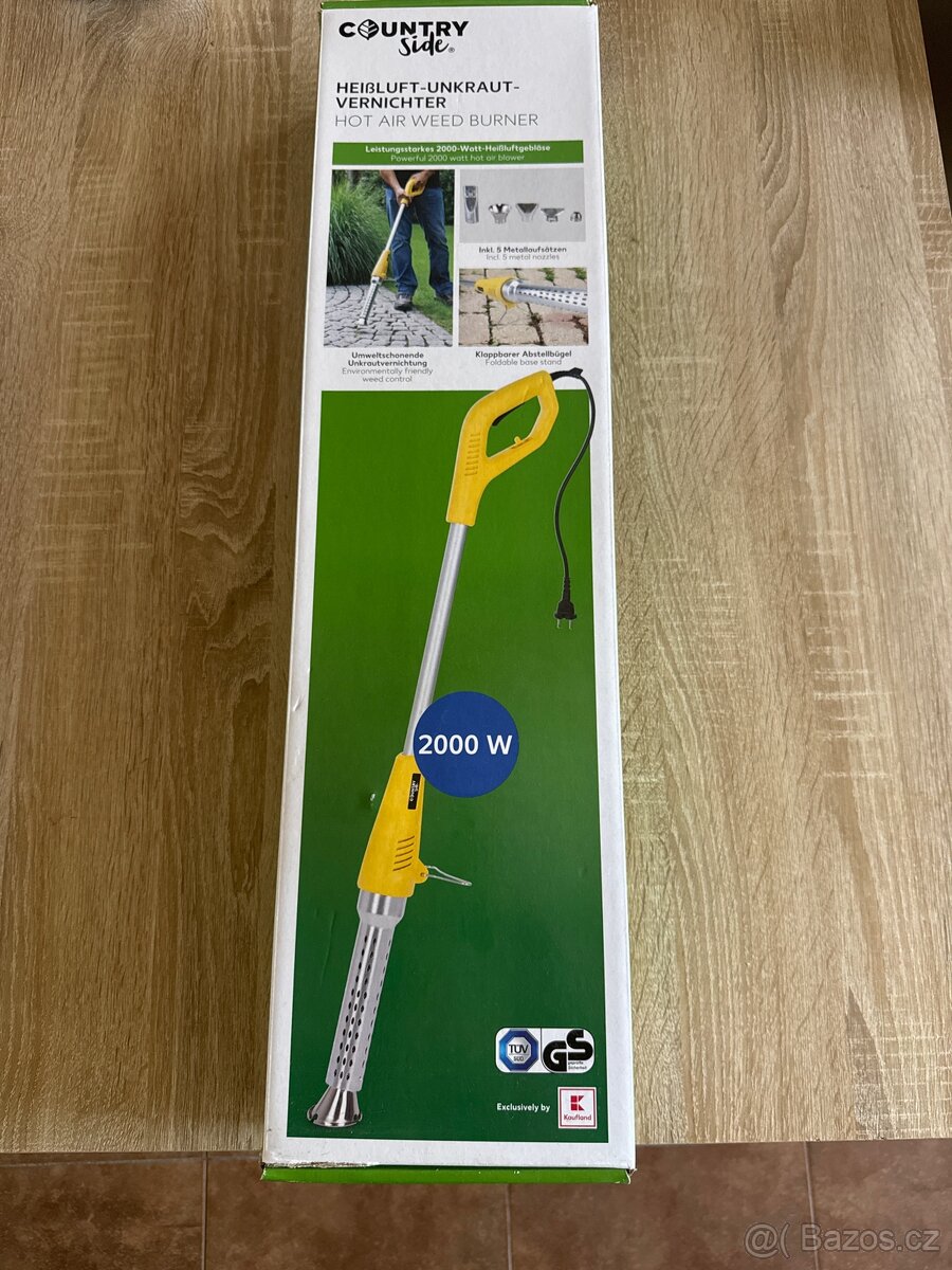 Horkovzdušný odstraňovač plevele