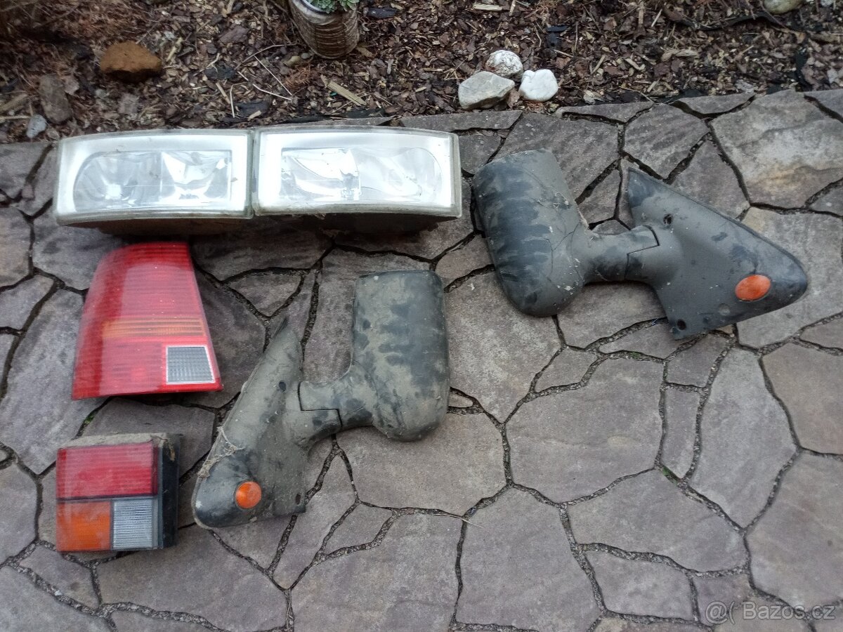 Světla a zpětná zrcátka Iveco daily, Transporter, Golf IV