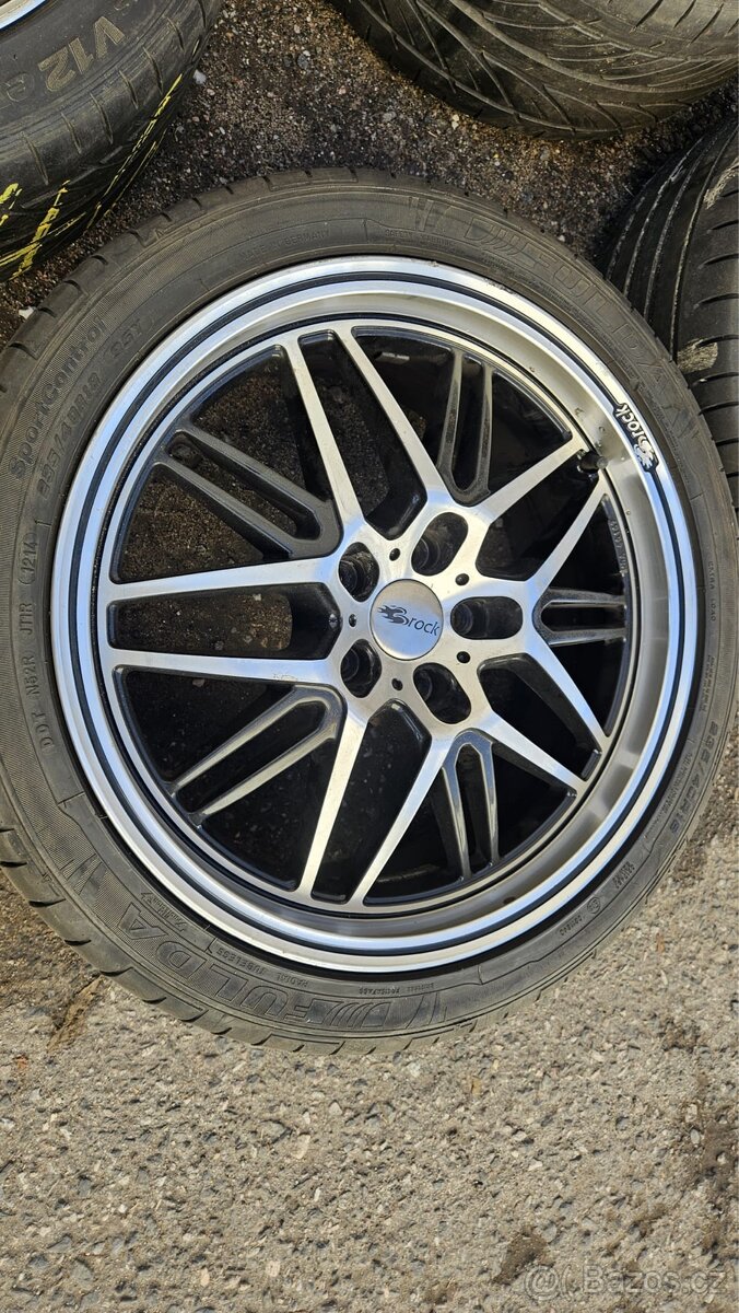 18" Alu kola Brock límcová – 5x108 + pneu Hankook