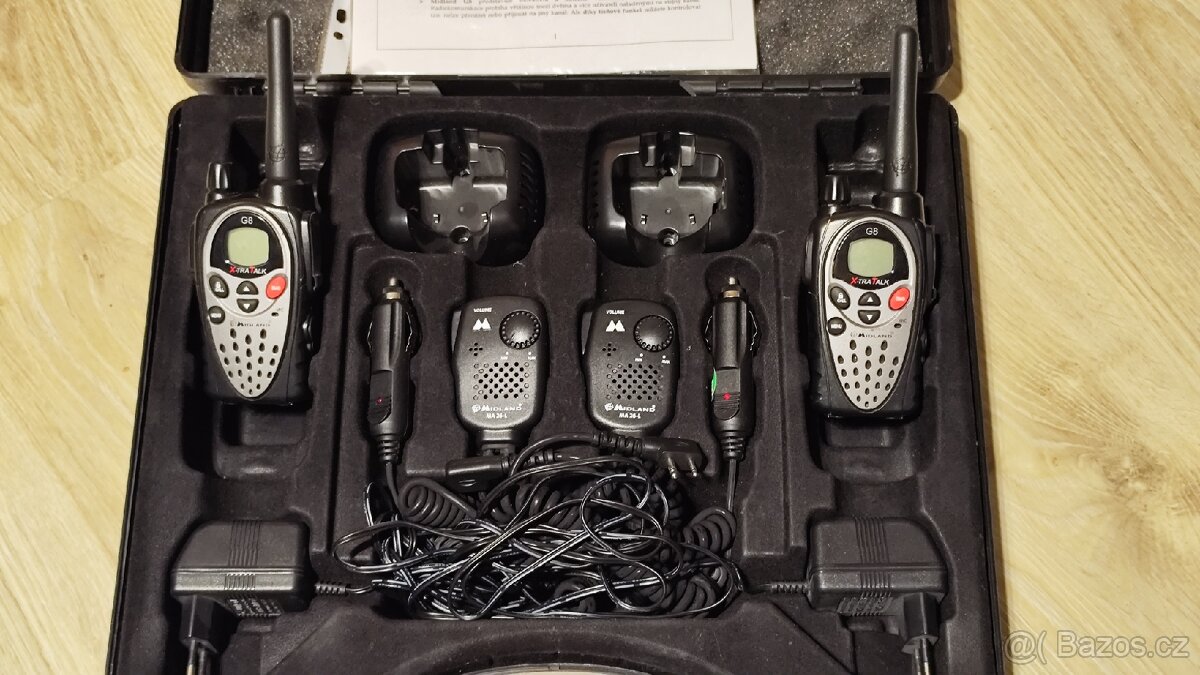 2x PMR vysílačky Midland G8 profi