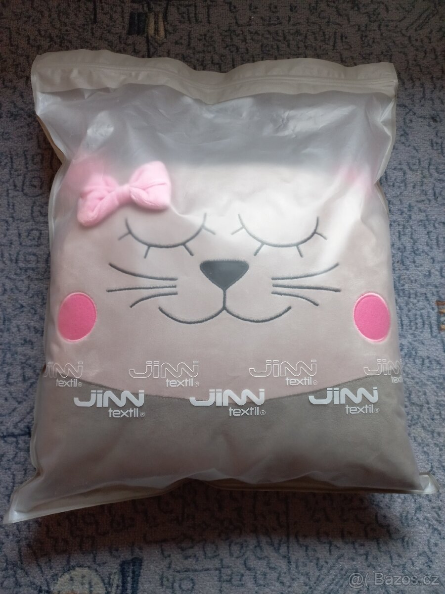 Jimi textil polštář kočička
