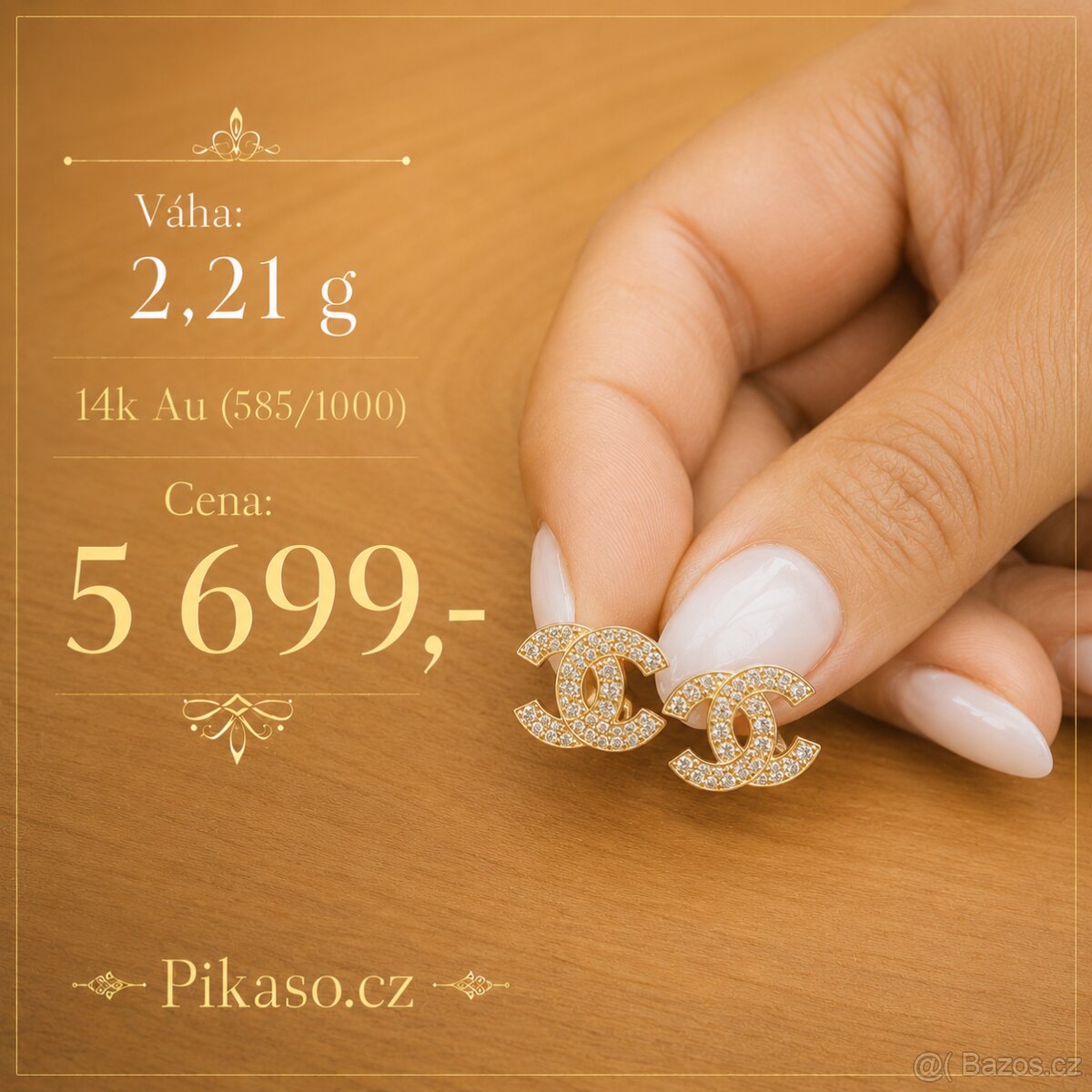 Au 585 náušnice