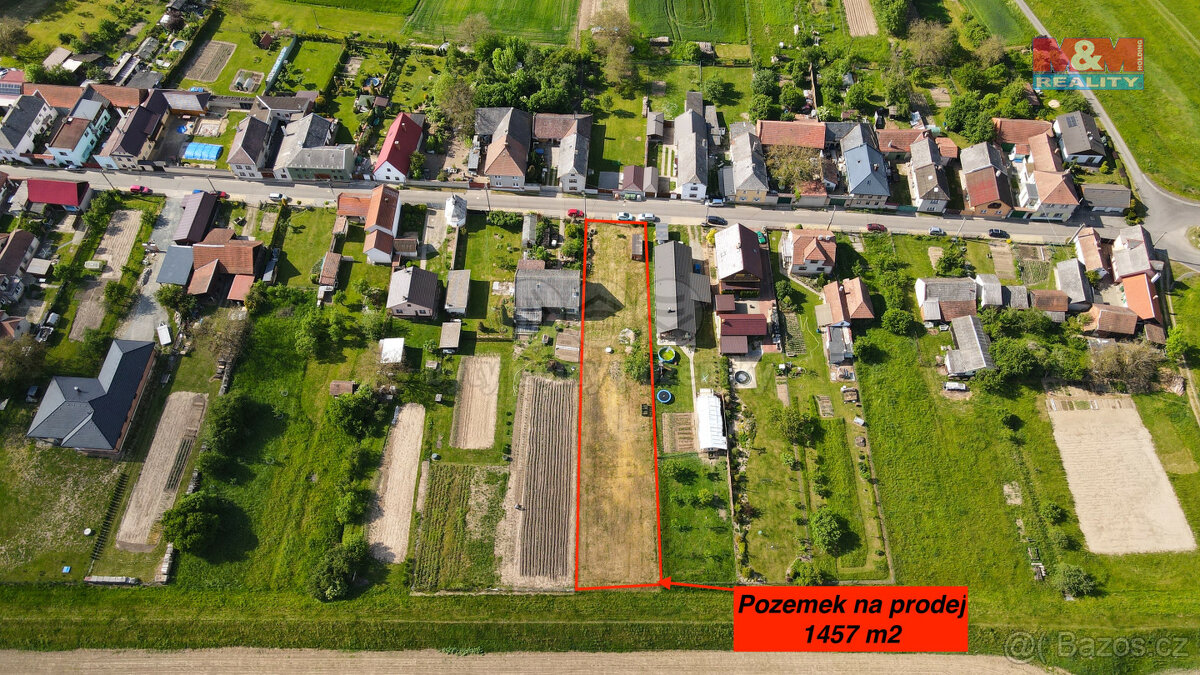 Prodej pozemku k bydlení, 1457 m², Mitrovice