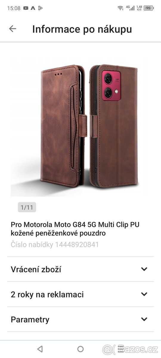 Pouzdro Motorola Moto G 84