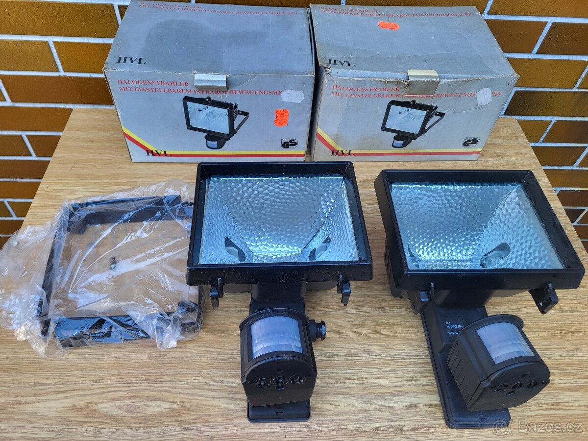 2x halogen se senzorem pohybu