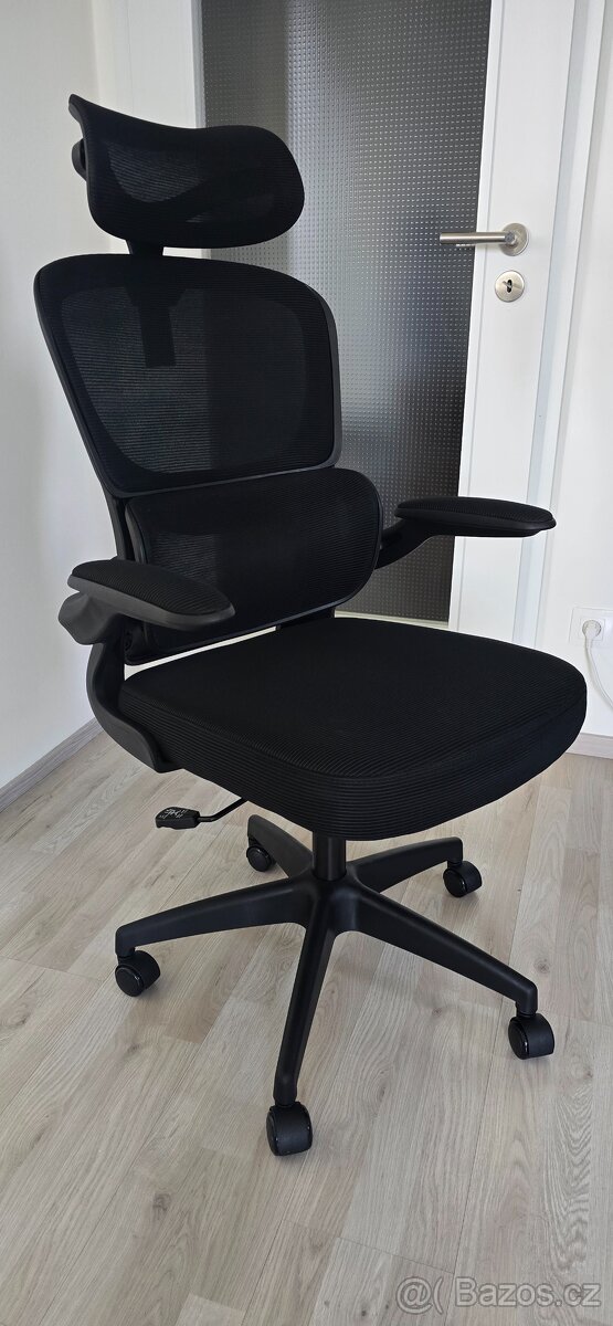 NOVÁ ergonomická kancelářská židle s bederní opěrkou, sleva