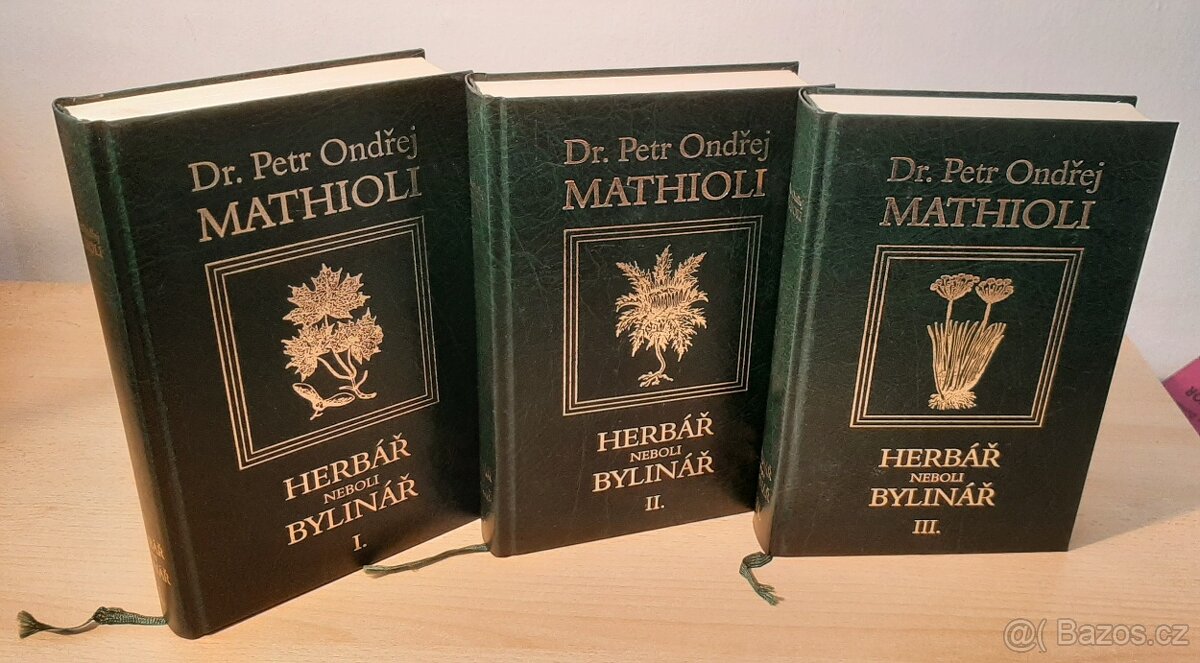 Prodám knihy Herbář, neboli, Bylinář 1,2,3 2005