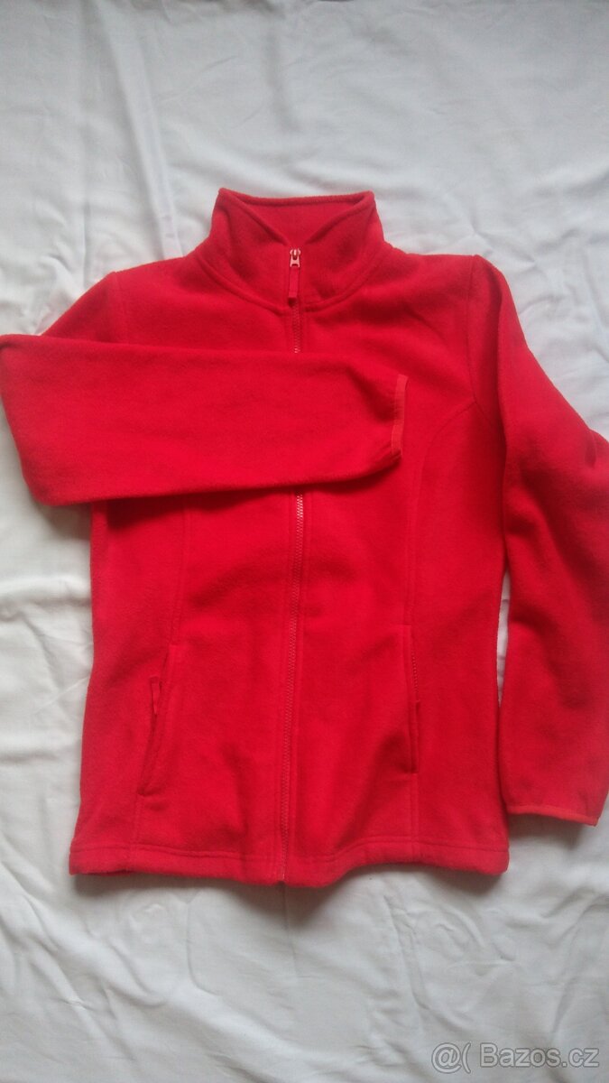 Mikina dámská červená fleece vel. S