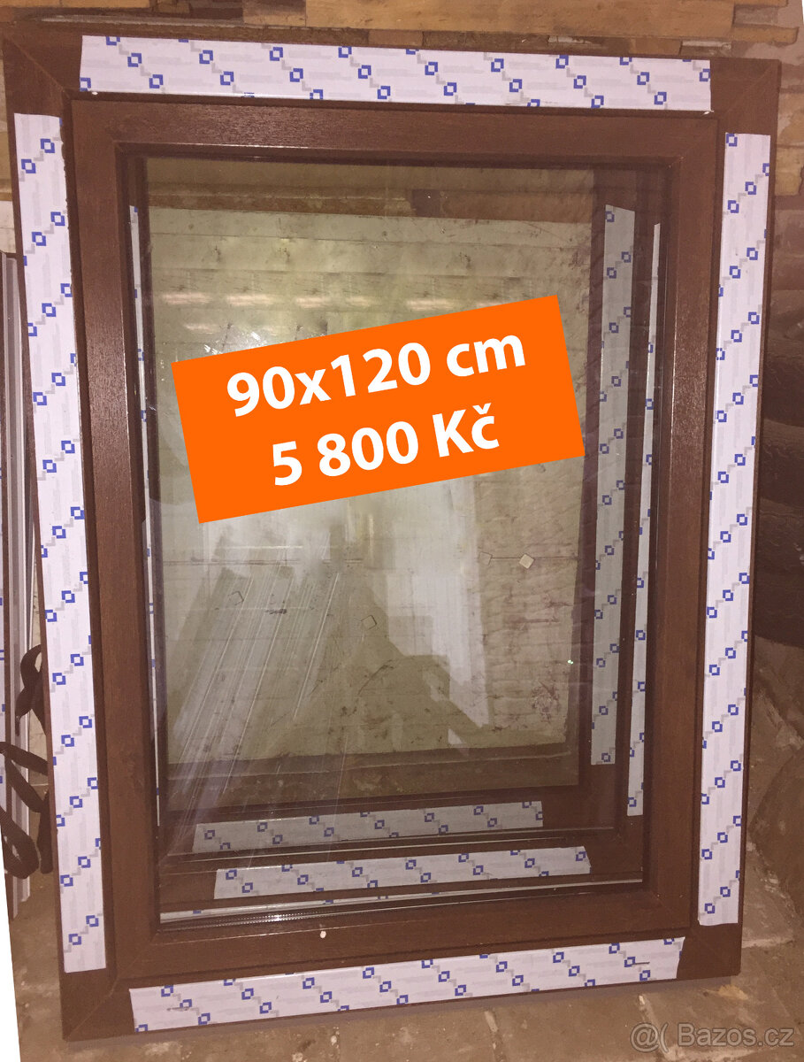 90x120 okno plastové
