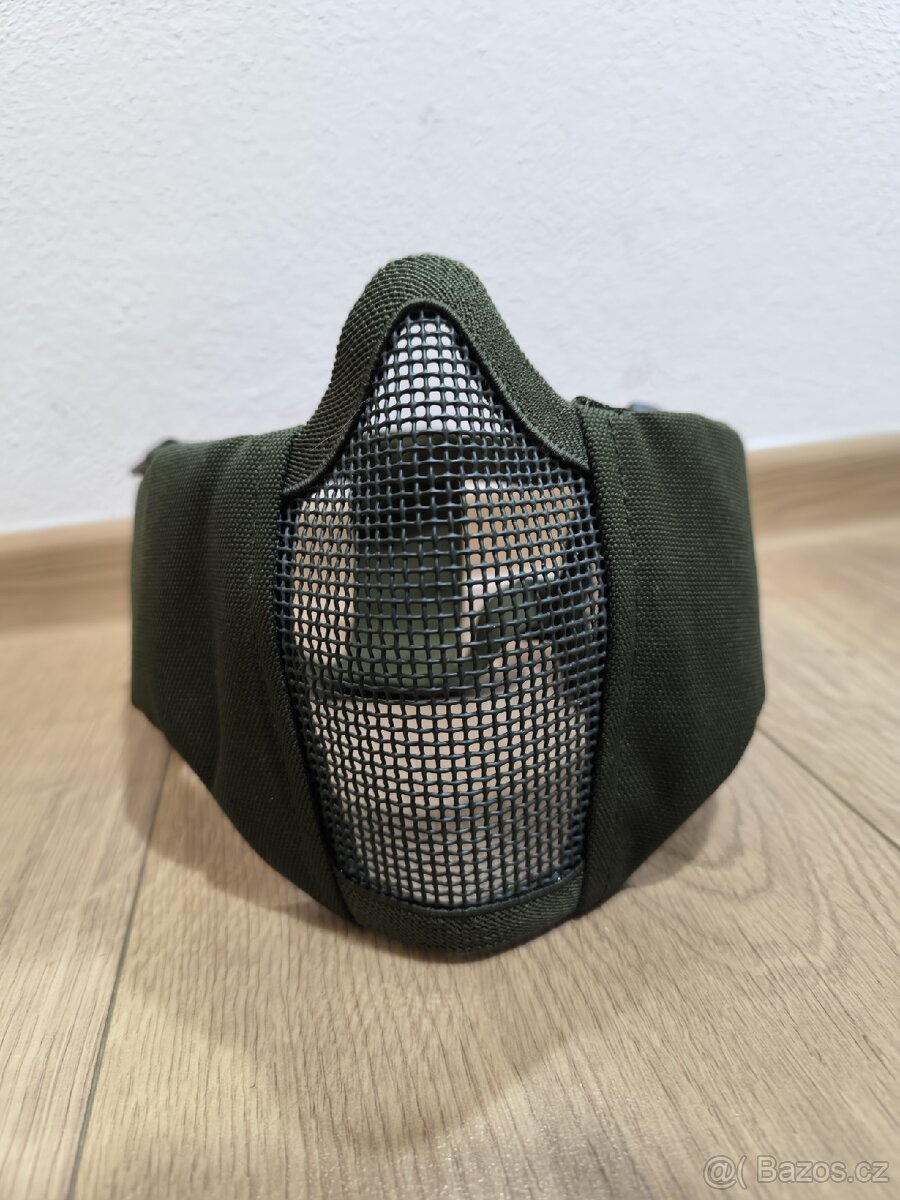Airsoft kovová maska (mesh) – skoro nová