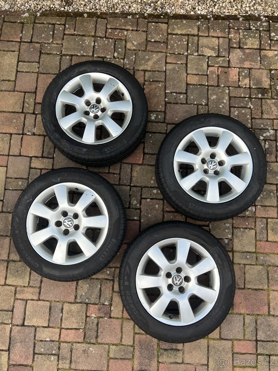 ALU kola Volkswagen 16" 6,5Jx16 H2 ET42 + PIRELLI P7