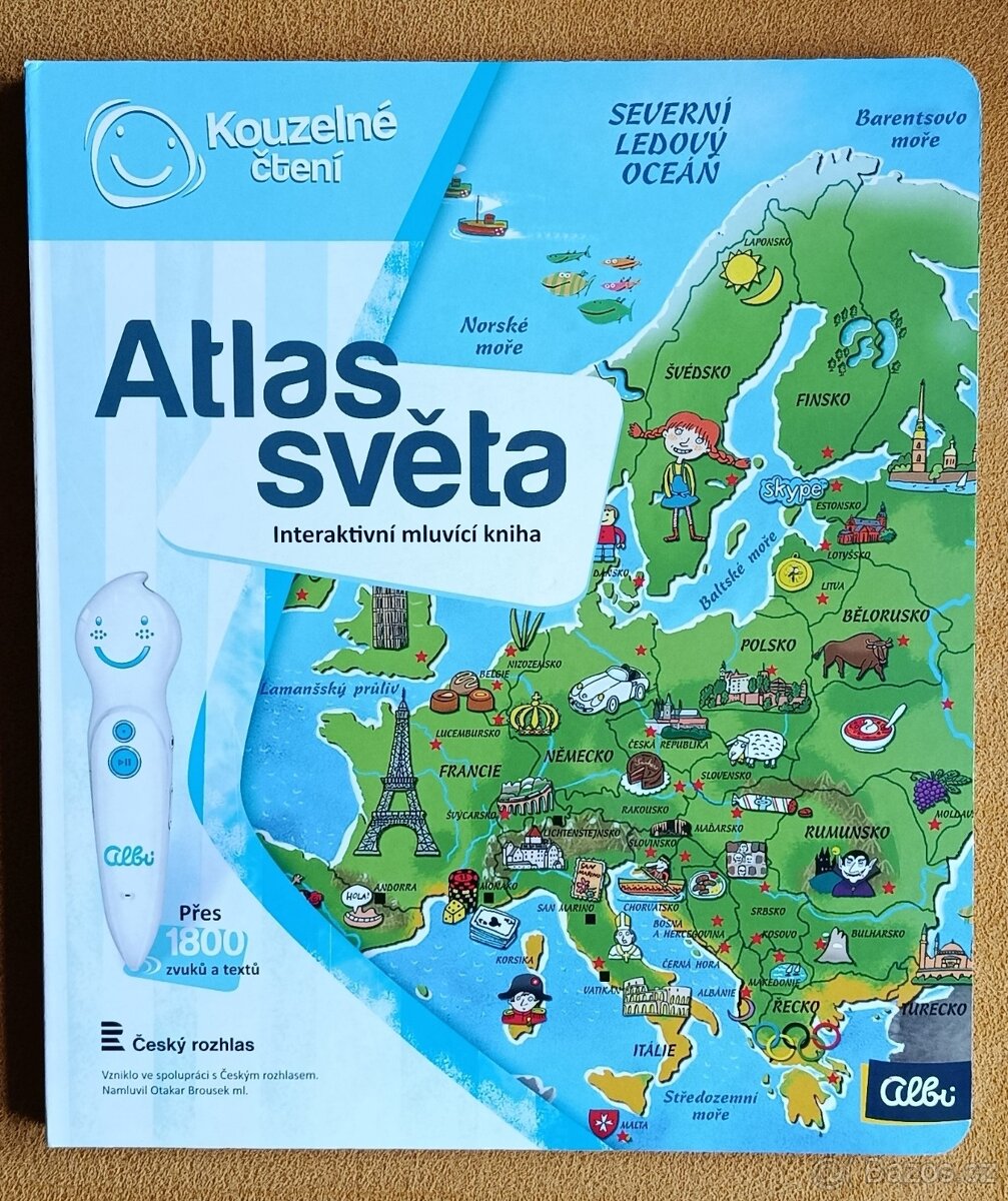 Interaktivní kniha Atlas světa