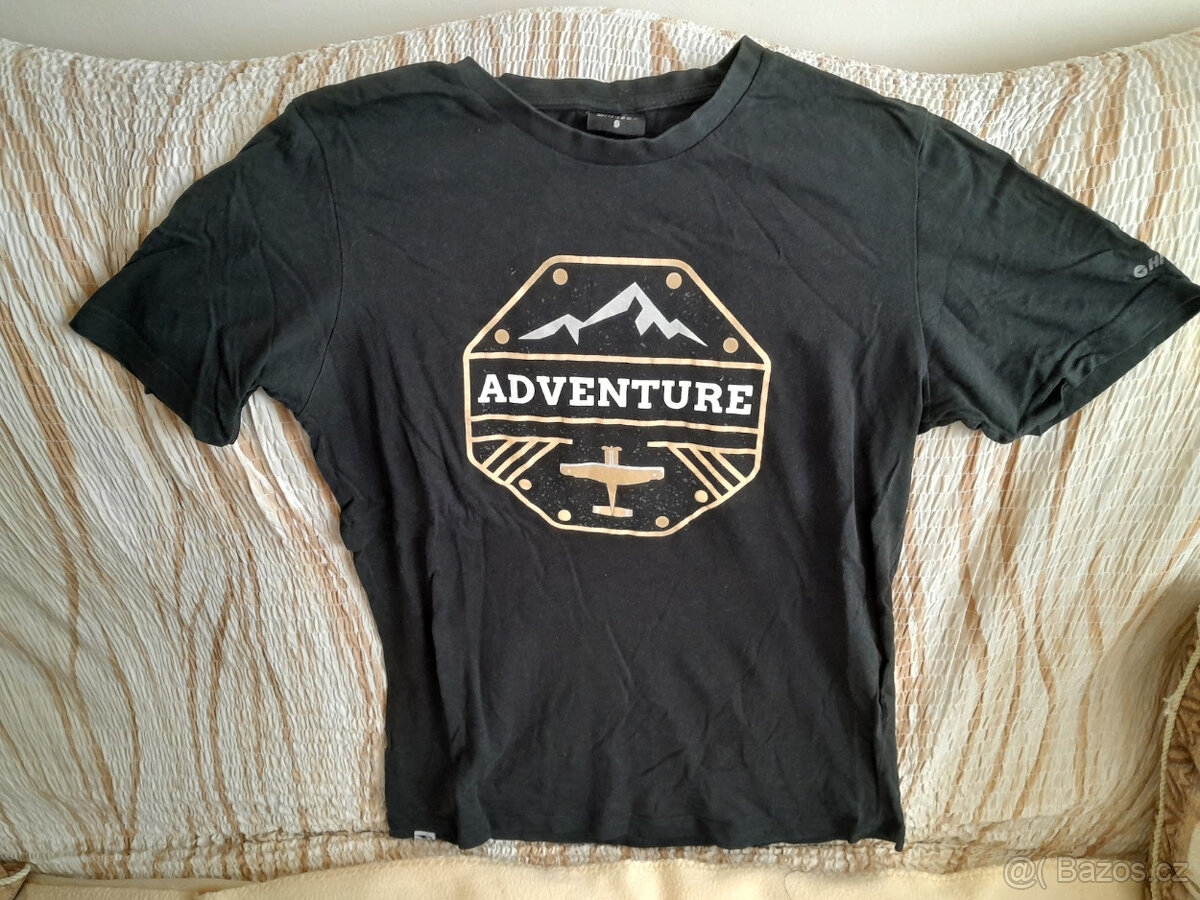 HI-TEC ČERNÉ TRIKO ADVENTURE VELIKOST S IHNED K PRODEJI