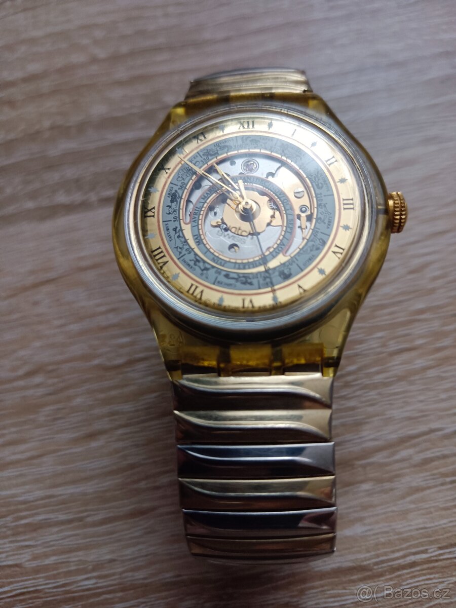 Prodám hodinky swach swiss automatic zodiak mesice funkční