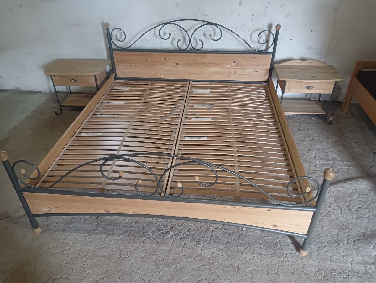 Kompletní stylová kovaná postel 180/200