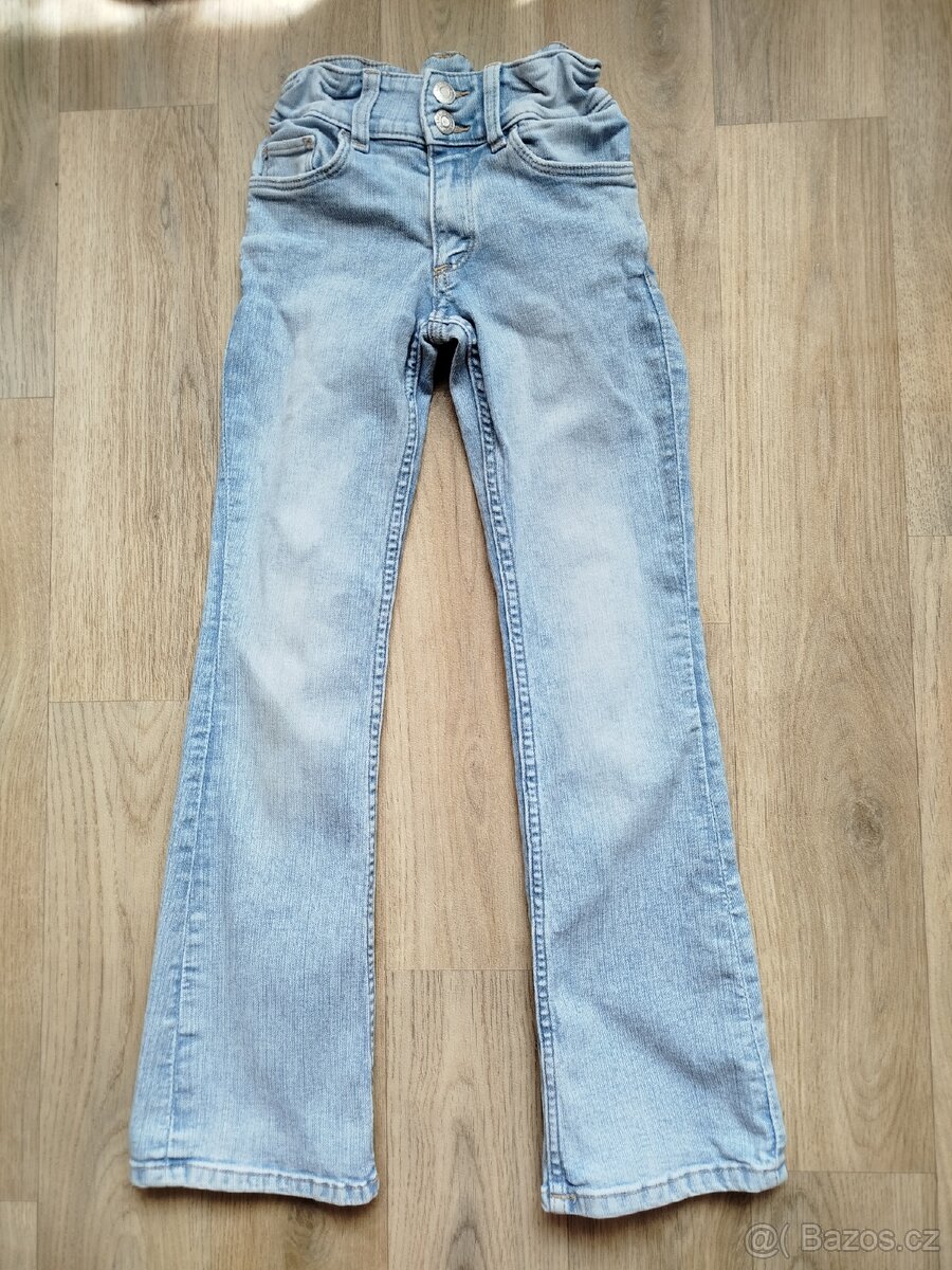 Džíny do zvonu, H&M, vel.140