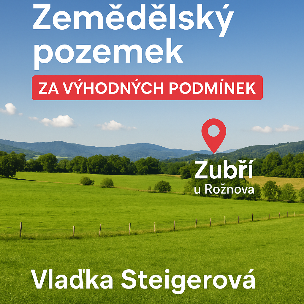 Exkluzivní prodej pozemku v Zubří