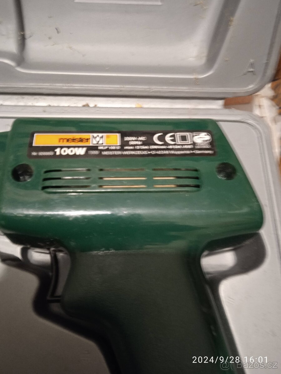 Prodám elektrickou pájku v kufříku za 250.Kč