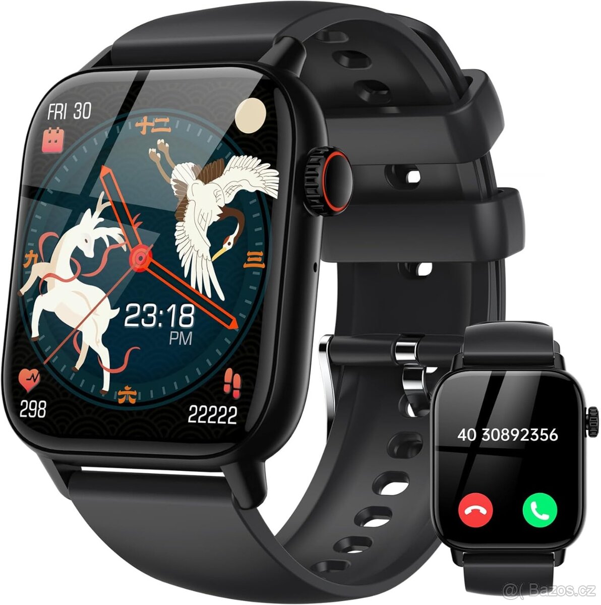 Chytré hodinky LLKBOHA H5 – 1,85" Bluetooth volání, v CZ