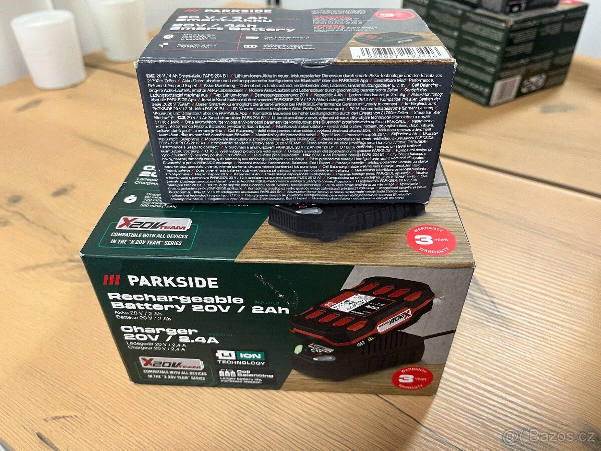 Parkside baterie a nabíječka