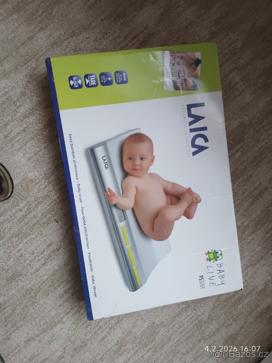 Kojenecká váha LAICA model PS3001 max. 20kg