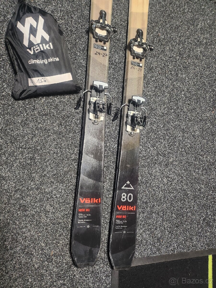 Skialpové lyže Volkl- komplet 150 a 156 cm
