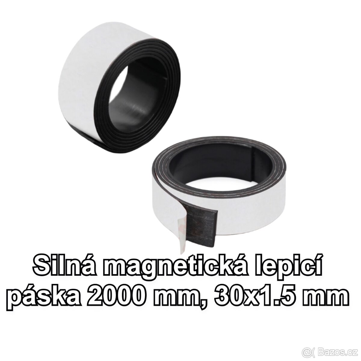 Silná magnetická lepicí páska 2000 mm, 30x1.5 mm