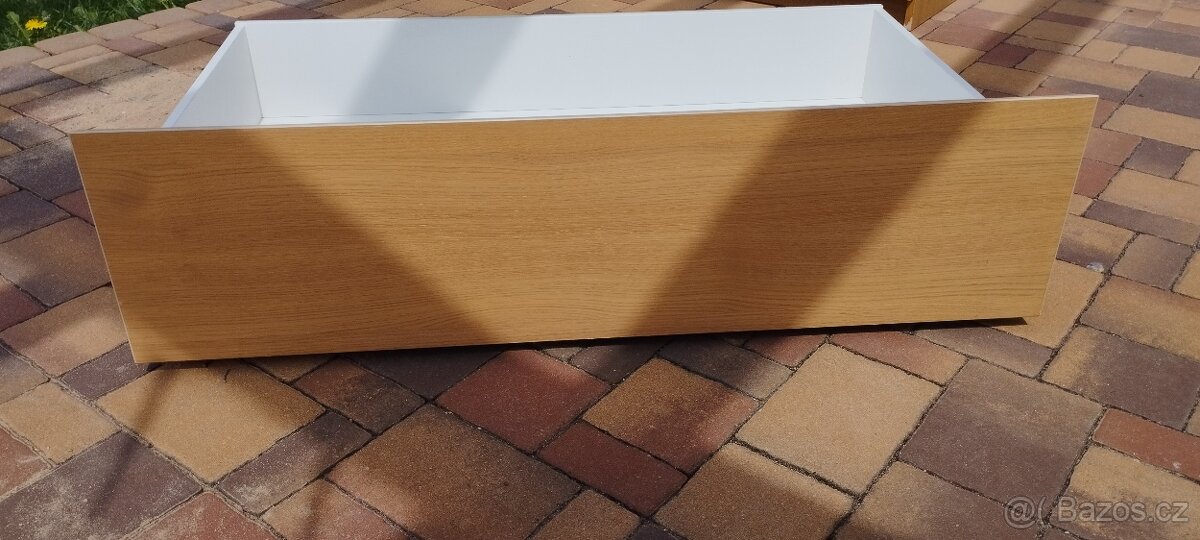 výsuv, úložný prostor pod postel Malm, dubová dýha 2ks