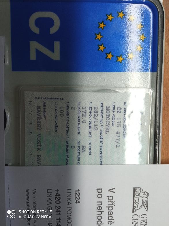 ČZ 175 477 doklady