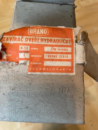 BRANO CZECHOSLOVAKIA hydraulický zavírač dveří
