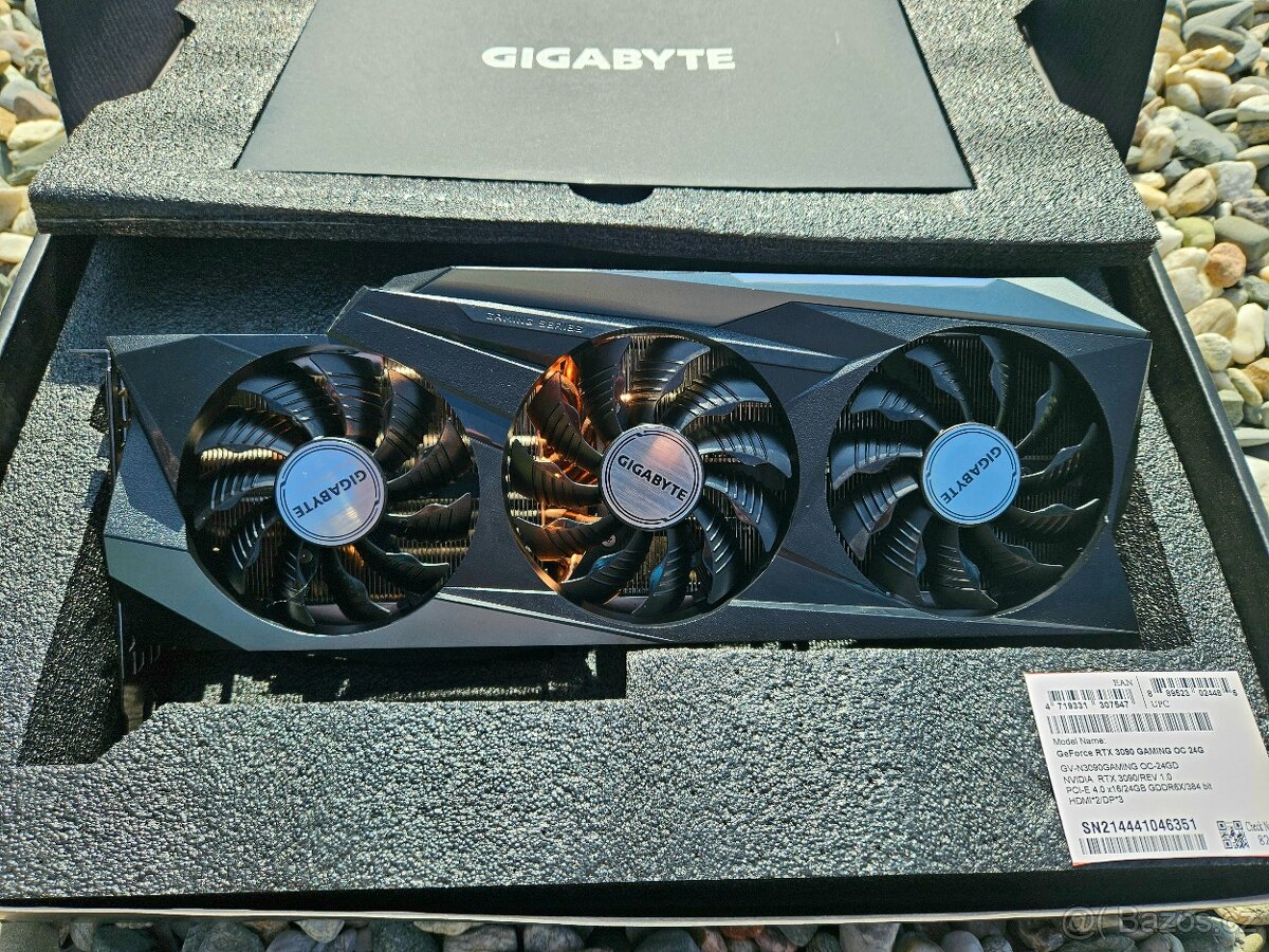 Gigabyte GeForce RTX 3090 GAMING OC 24 GB - top stav, záruka