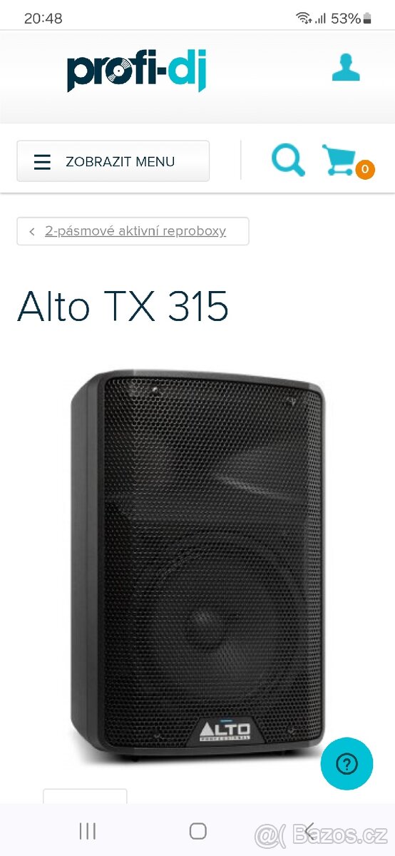 Aktivní reproduktory 2ks alto tx315