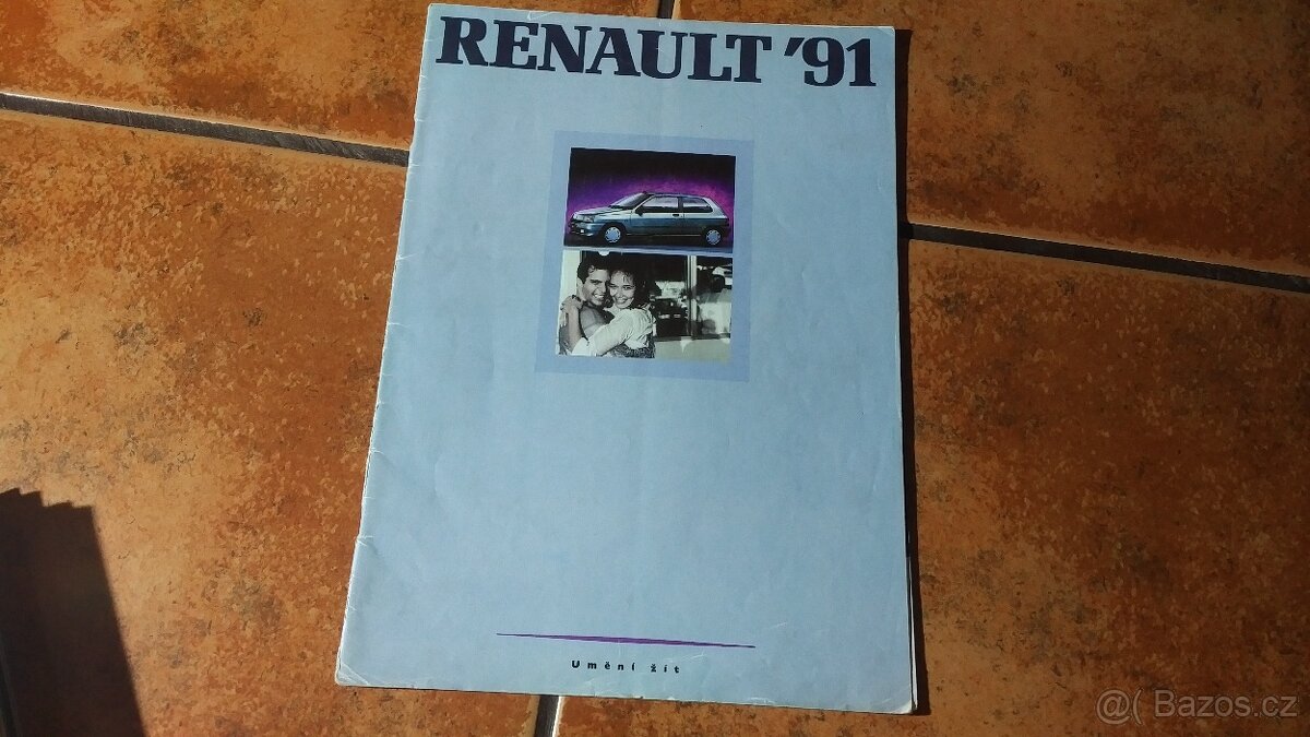 Katalog Renault r.1991 v CZ - Pěkný stav