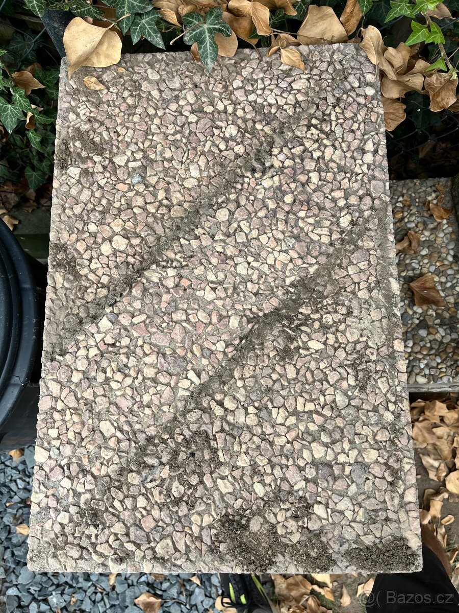 Vymývaná dlažba růžová 40x60cm