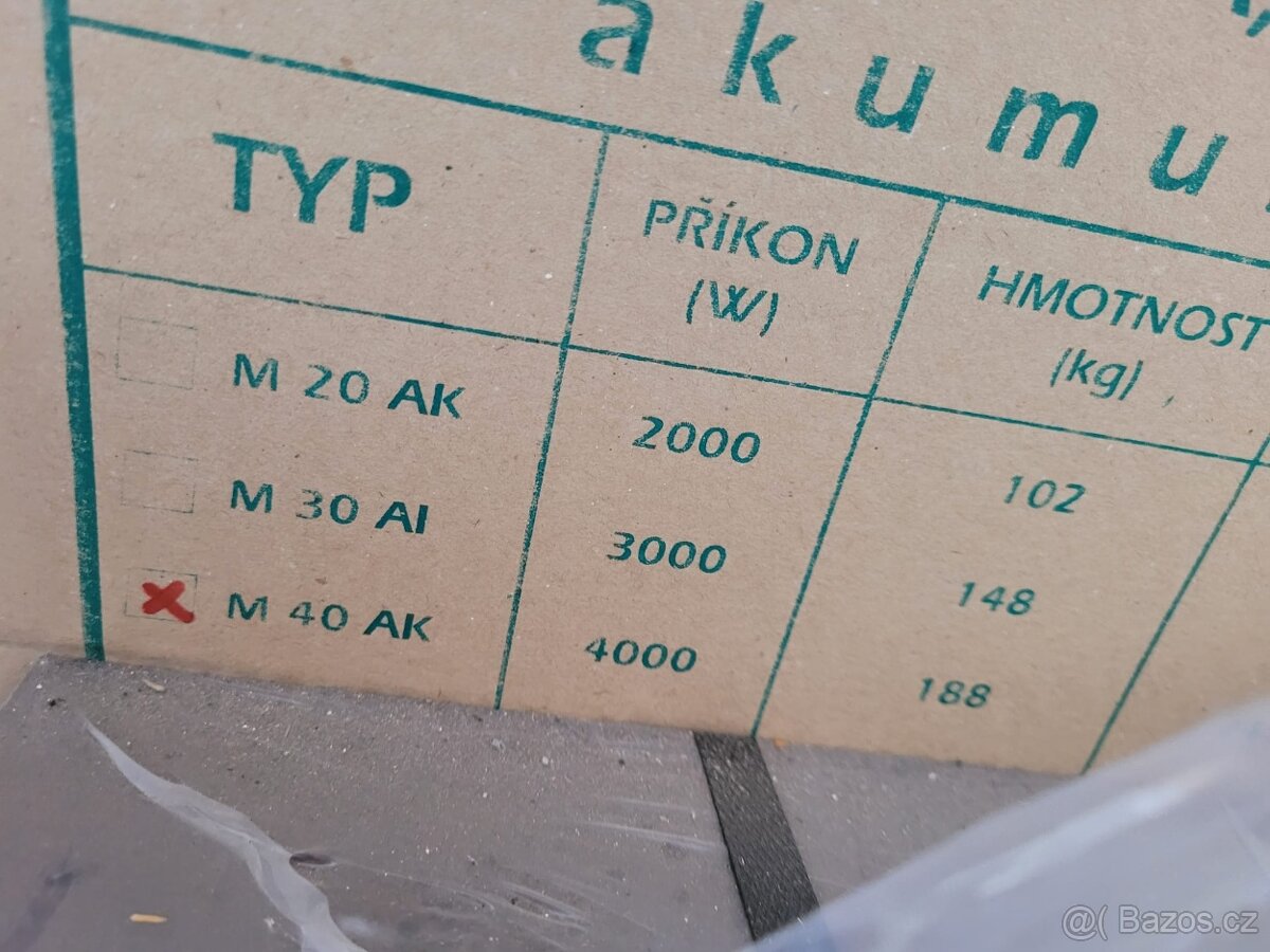 Akumulační kamna EMKO M 40 AK