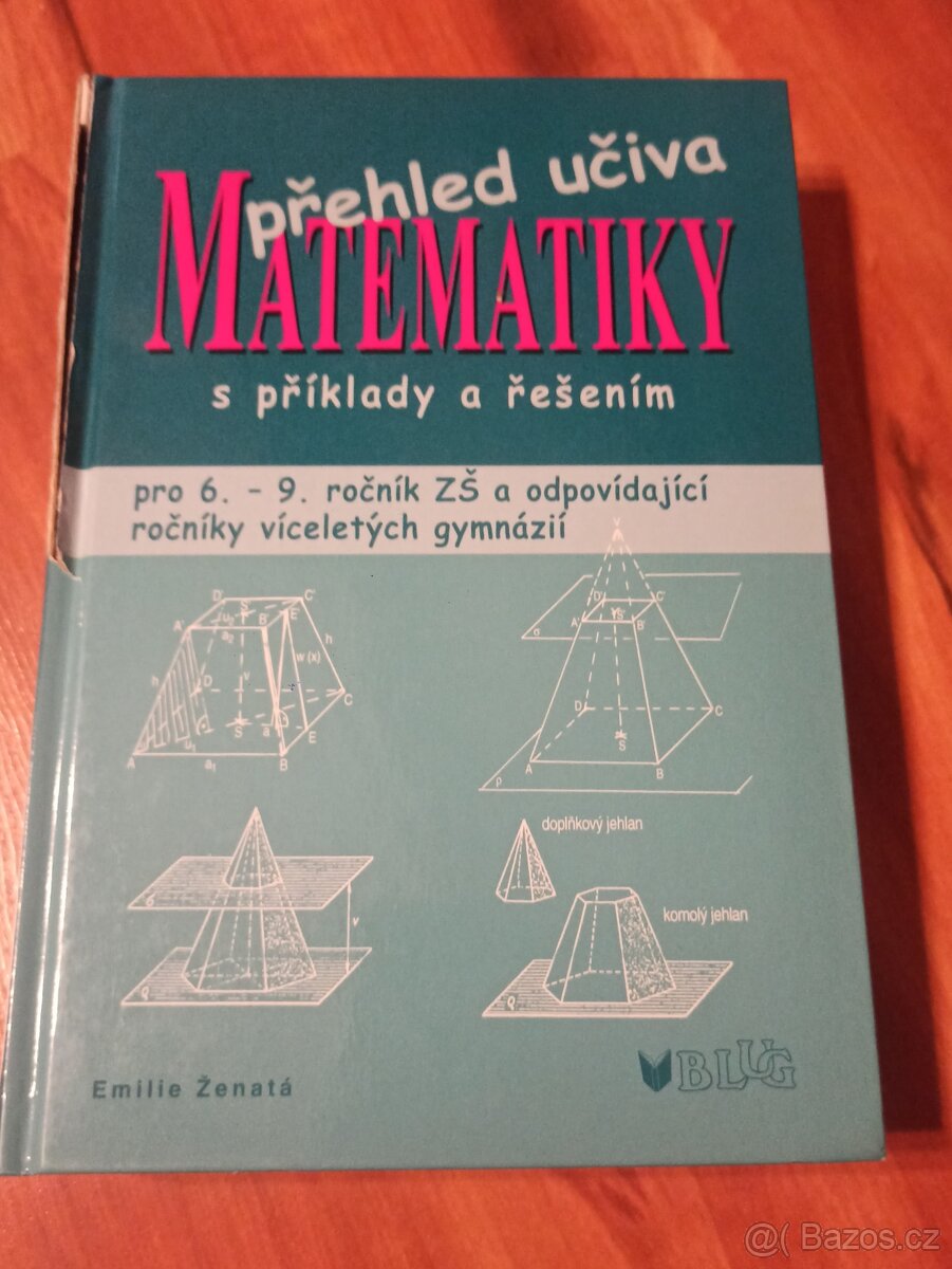 Prodám Přehled učiva Matematiky s příklady a řešením