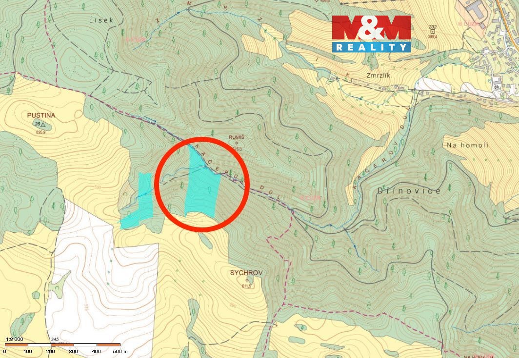 Prodej lesa, 29330 m², Horní Studénky