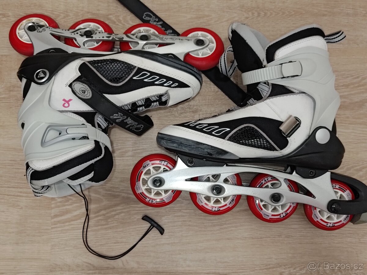 2x inline brusle (40 a 45) + chrániče na ruce