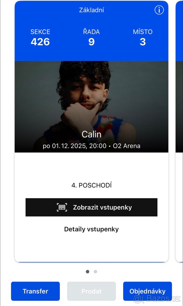 Calin 1.12.2025 O2 arena