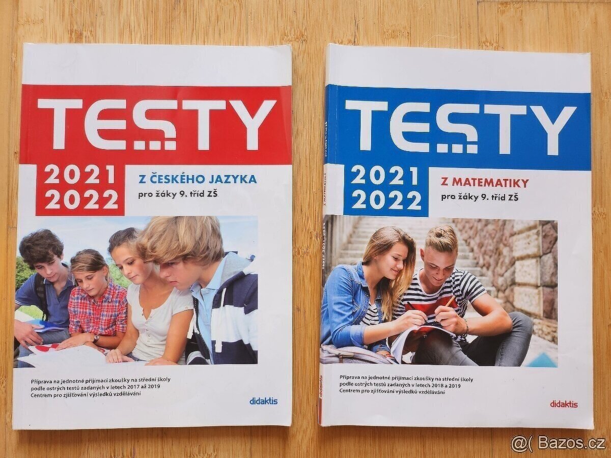 Testy z Čj a Matematiky pro žáky 9.tříd 2021/22