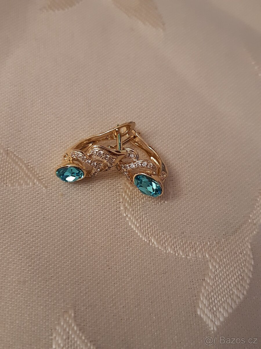 Luxusní pozlacené náušnice
