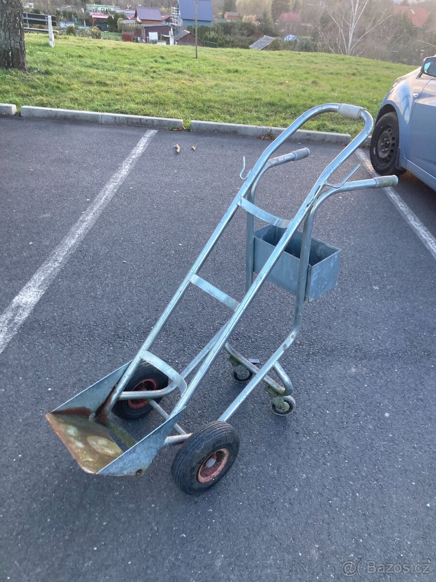Rudl / vozík na plynové lahve - Nerez