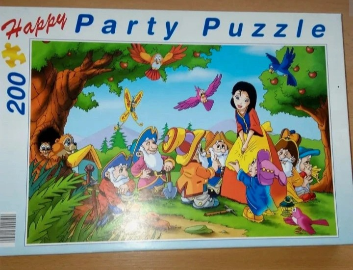 Puzzle Sněhurka a sedm trpaslíků