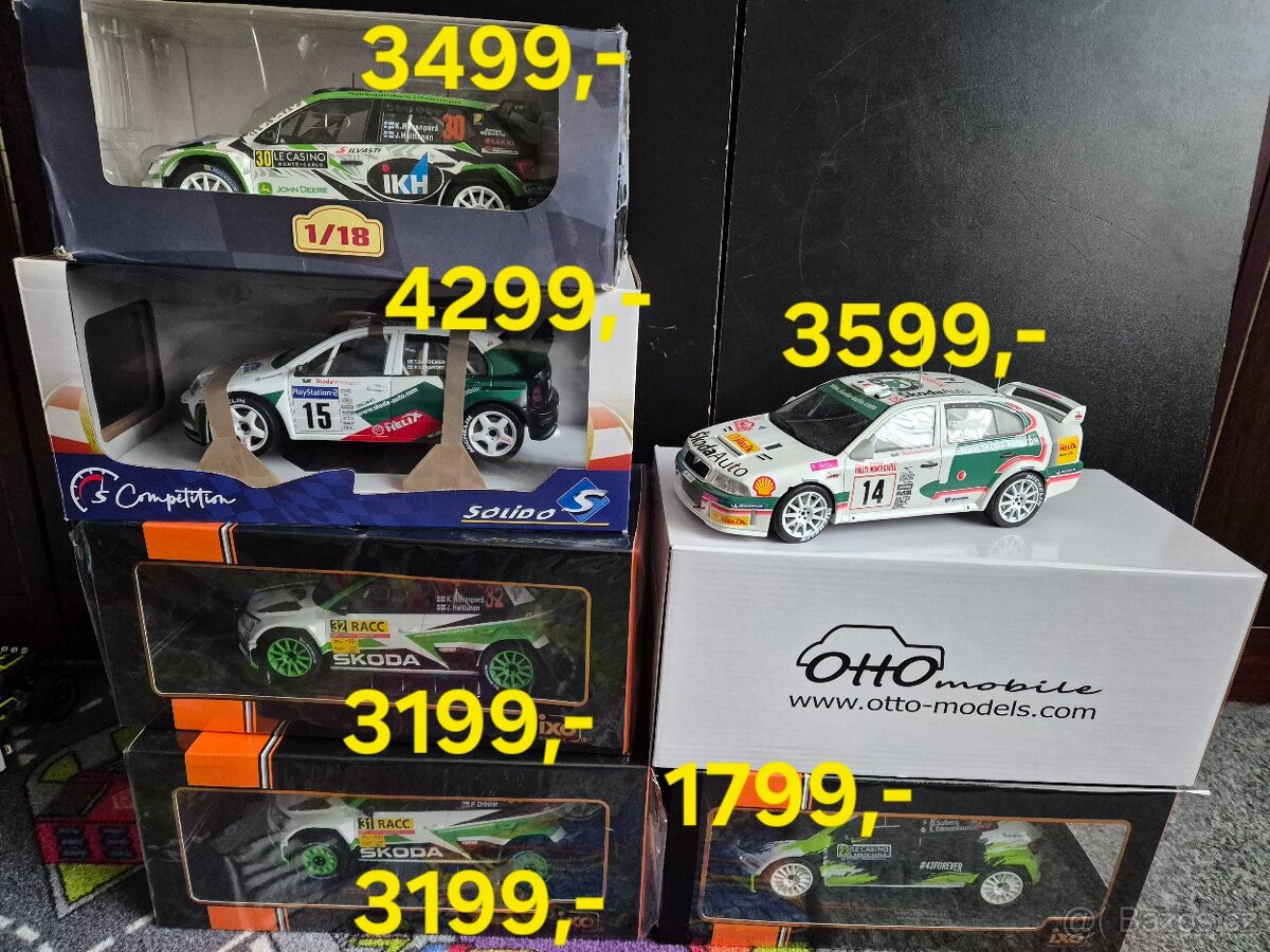 Rally 1:18 škoda ,Ceny u foto