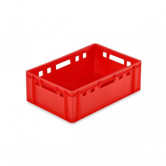 Přepravky řeznické plastové červené E2 - použité