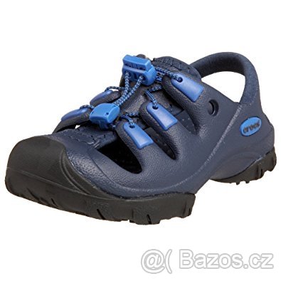 Nádherné trekové lehoulinké sandálky CROCS trialbreak blue