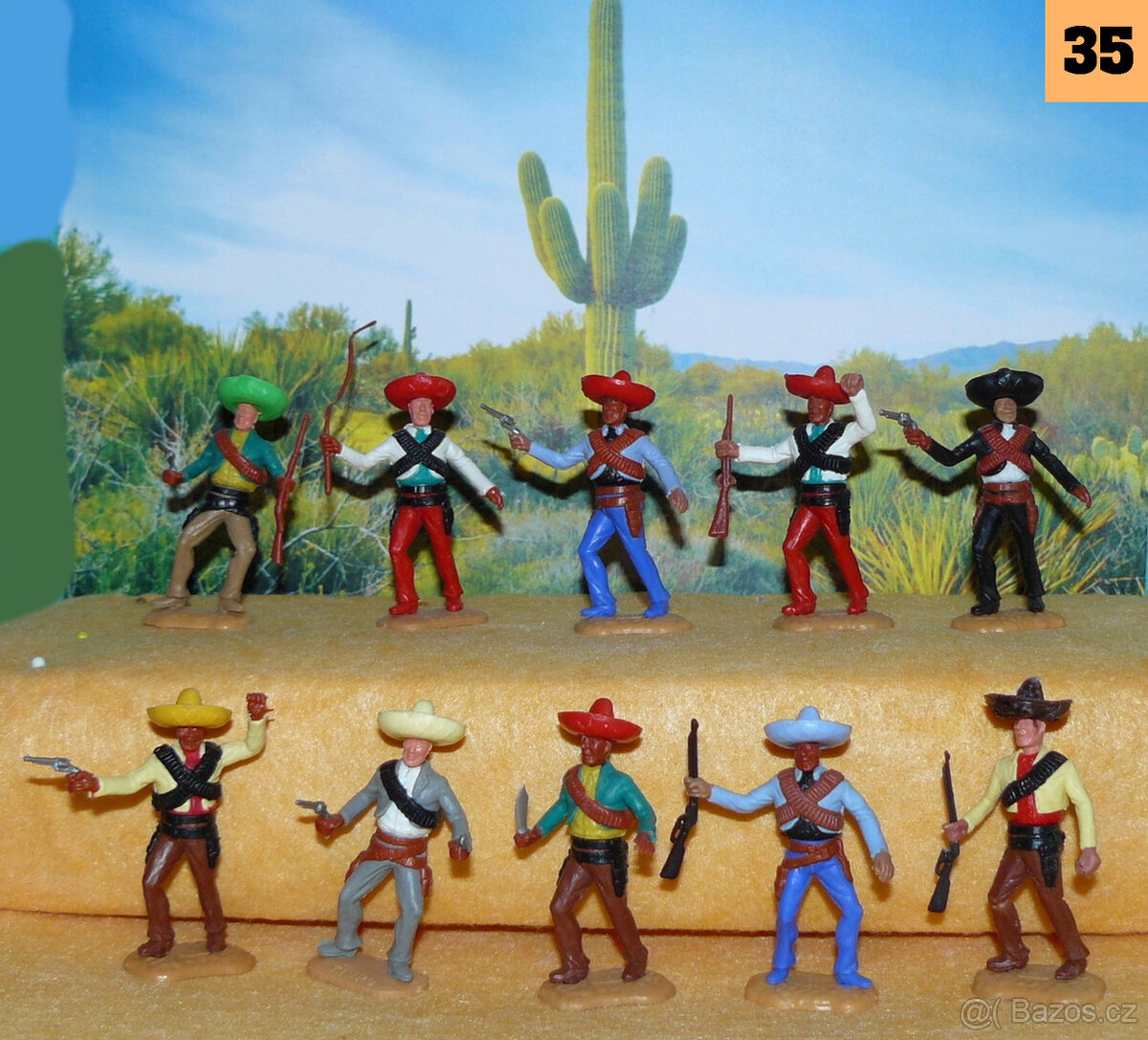 ( 35 ) Timpo Toys originál figurky : Mexičani