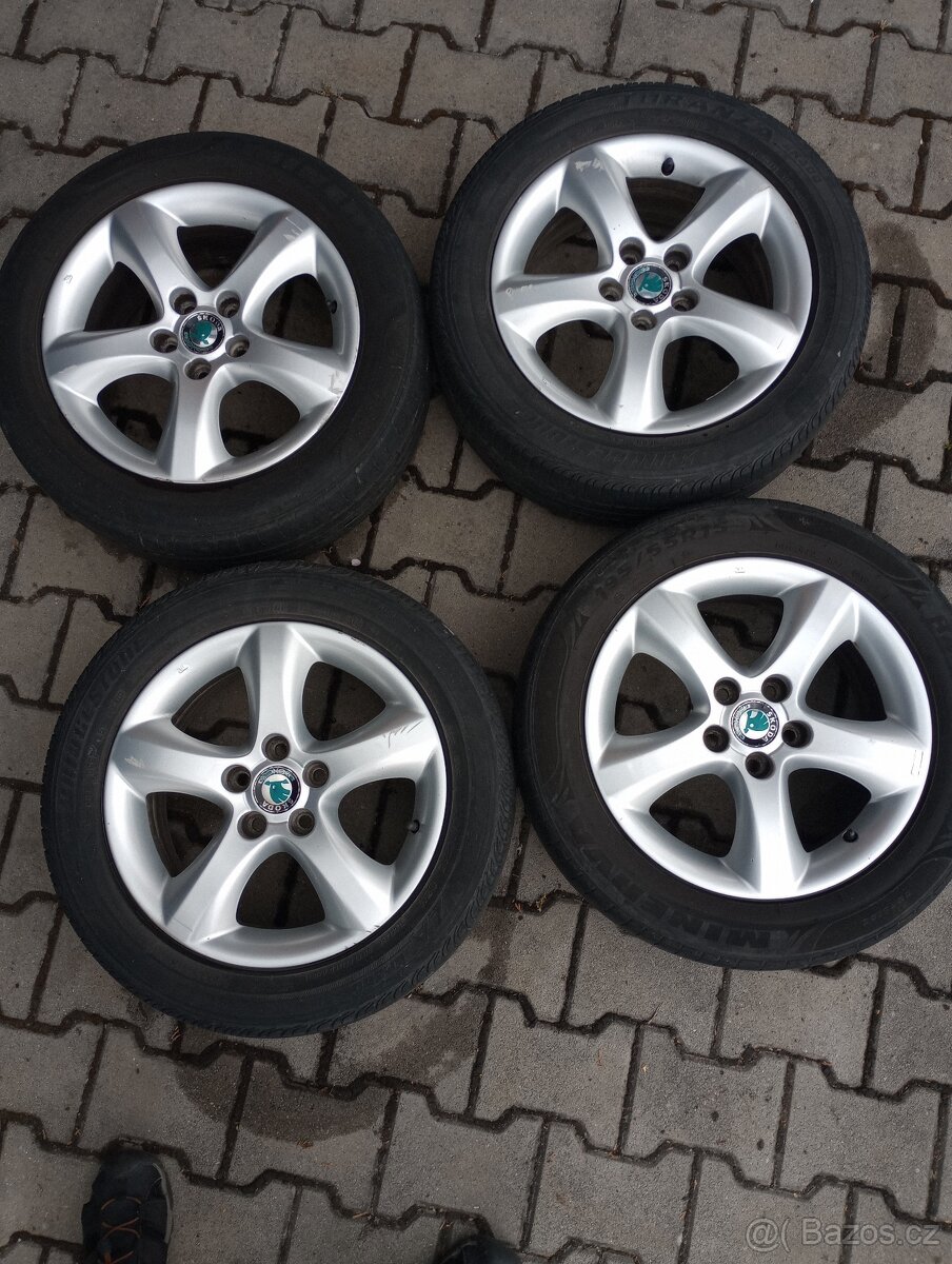 Alu litá kola Škoda Fabia II 15" originál Škoda