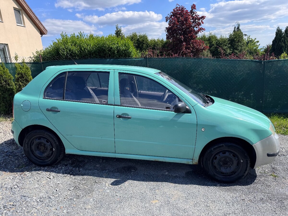 Prodám FABIA 1, 1.4 MPI 44kW Pistáciová barva r.v. 2000