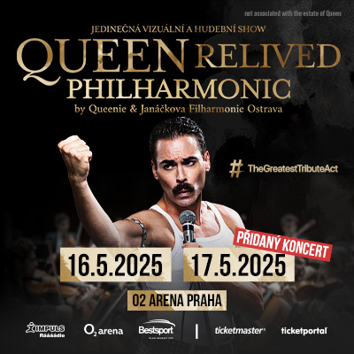 17.5.2025 19:00 QUEEN RELIVED Philharmonic VIP klubove patro